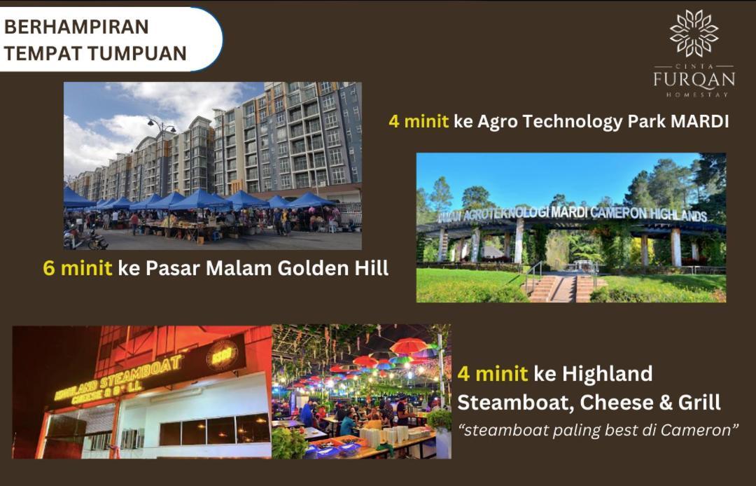 Homestay Cinta Furqan 1 - Apartment Cameron Highland Tanah Rata Exterior foto